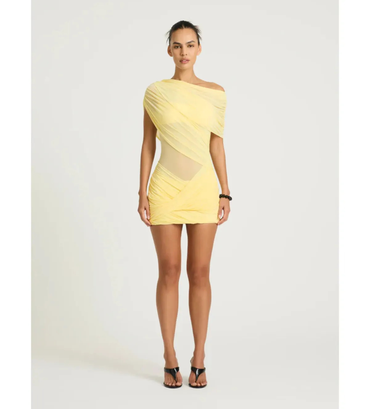 Benni Otto Mini Dress in Lemon Size AU10 - Image 1