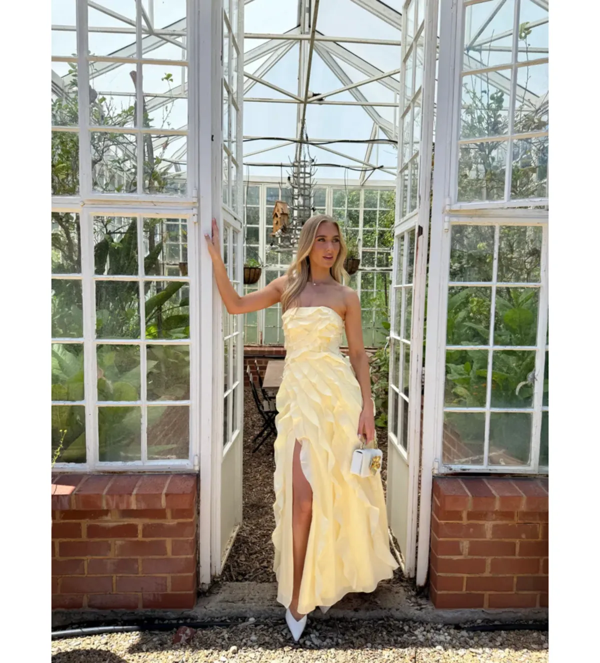 Aje Allairie Gown in Butter Yellow Size AU10 - Image 1