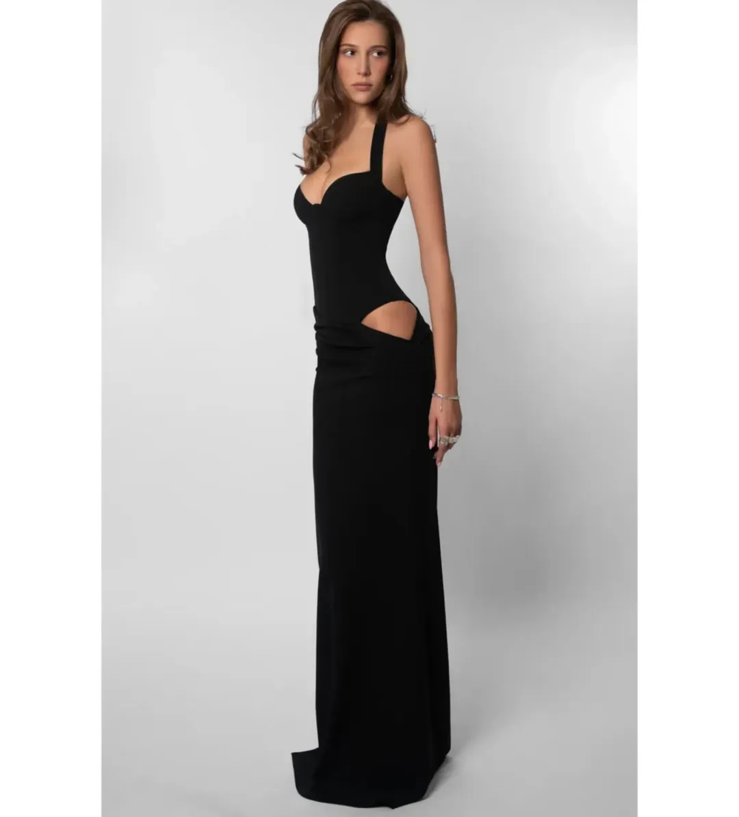 Fenity Hailey Dress in Black Size XS/AU6 for rent on The Volte - main image