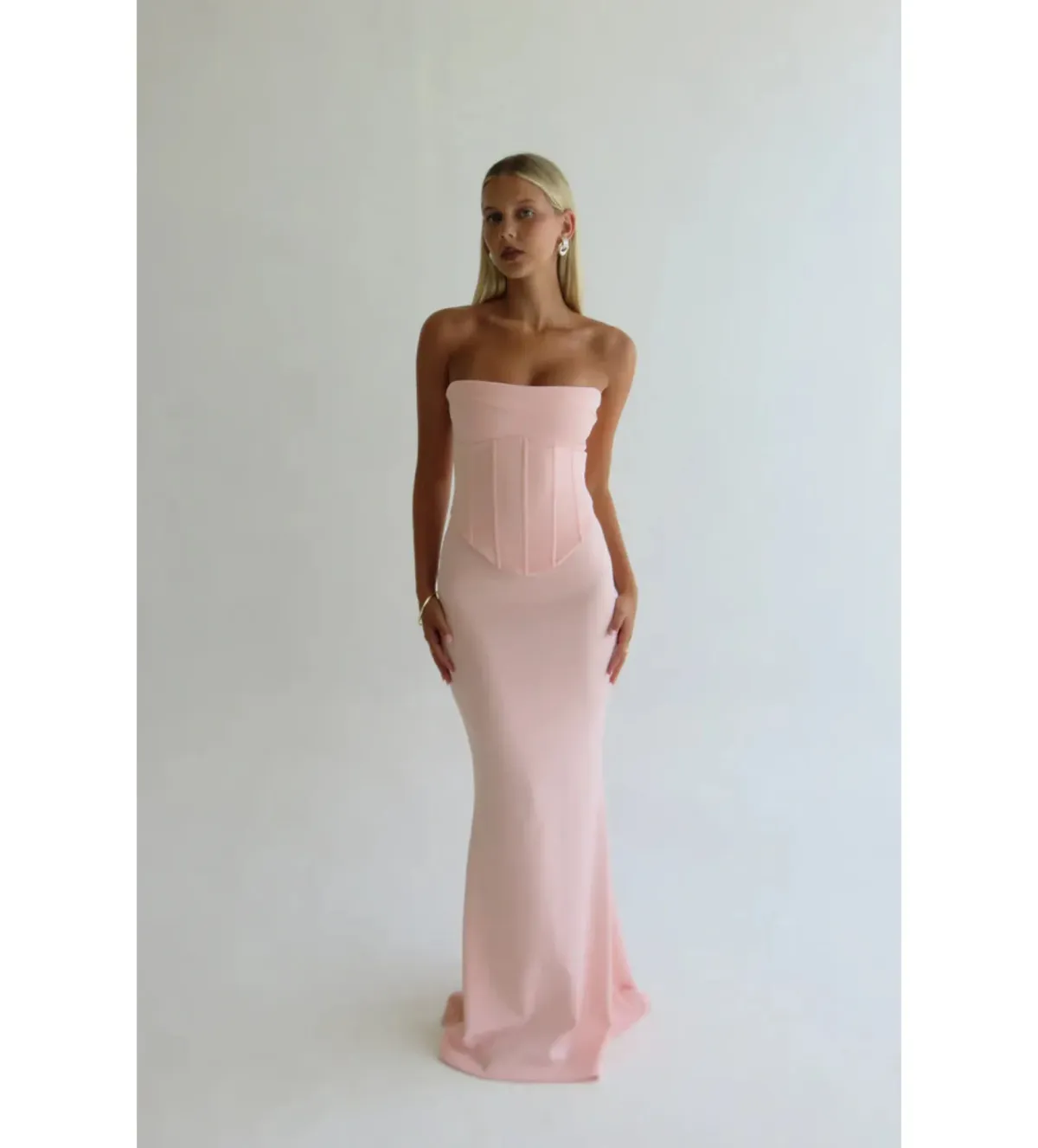 Hntr The Label Louie Gown in Baby Pink Size S/AU8 - Image 4