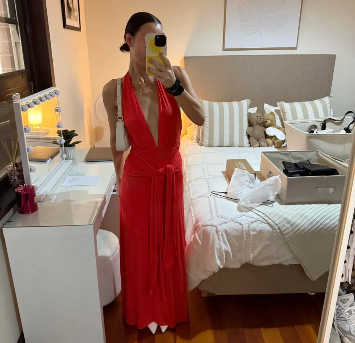Kookai jasmine maxi dress red SIZE 8 - Image 3