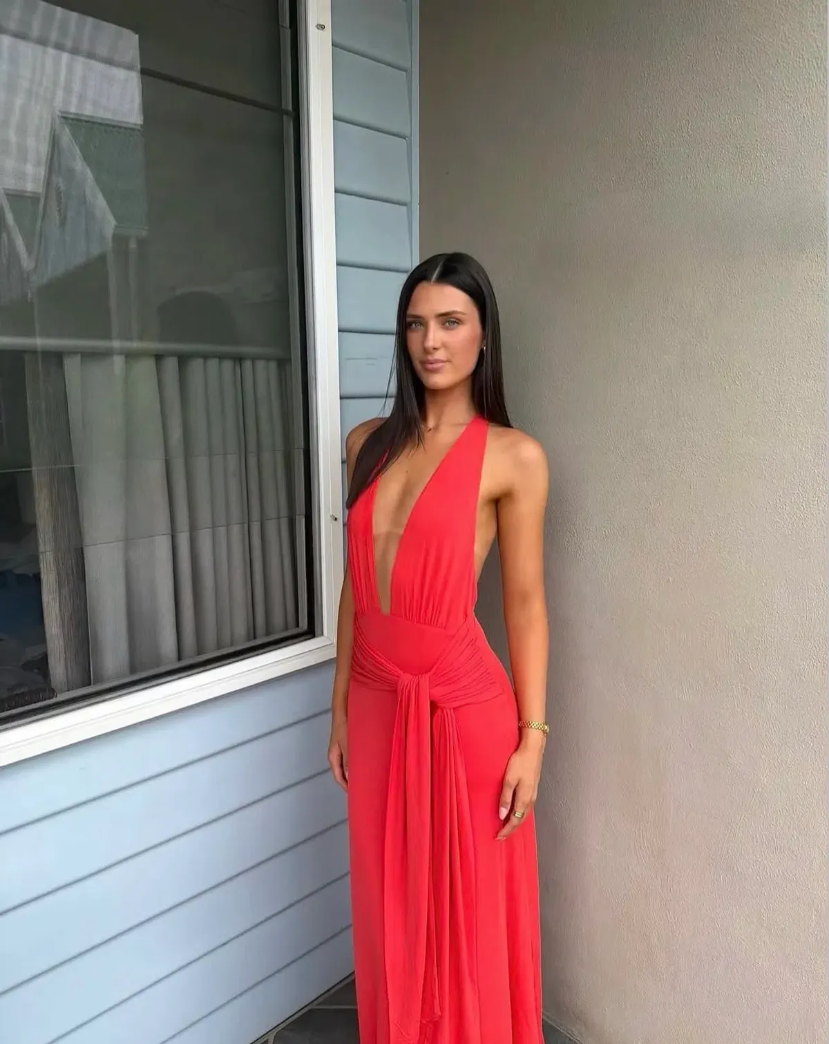 Kookai jasmine maxi dress red SIZE 8 - Image 1