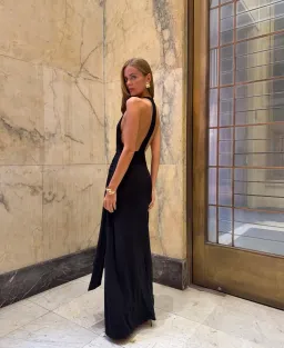 Kookai jasmine maxi dress black SIZE 6 for rent on The Volte - image 2
