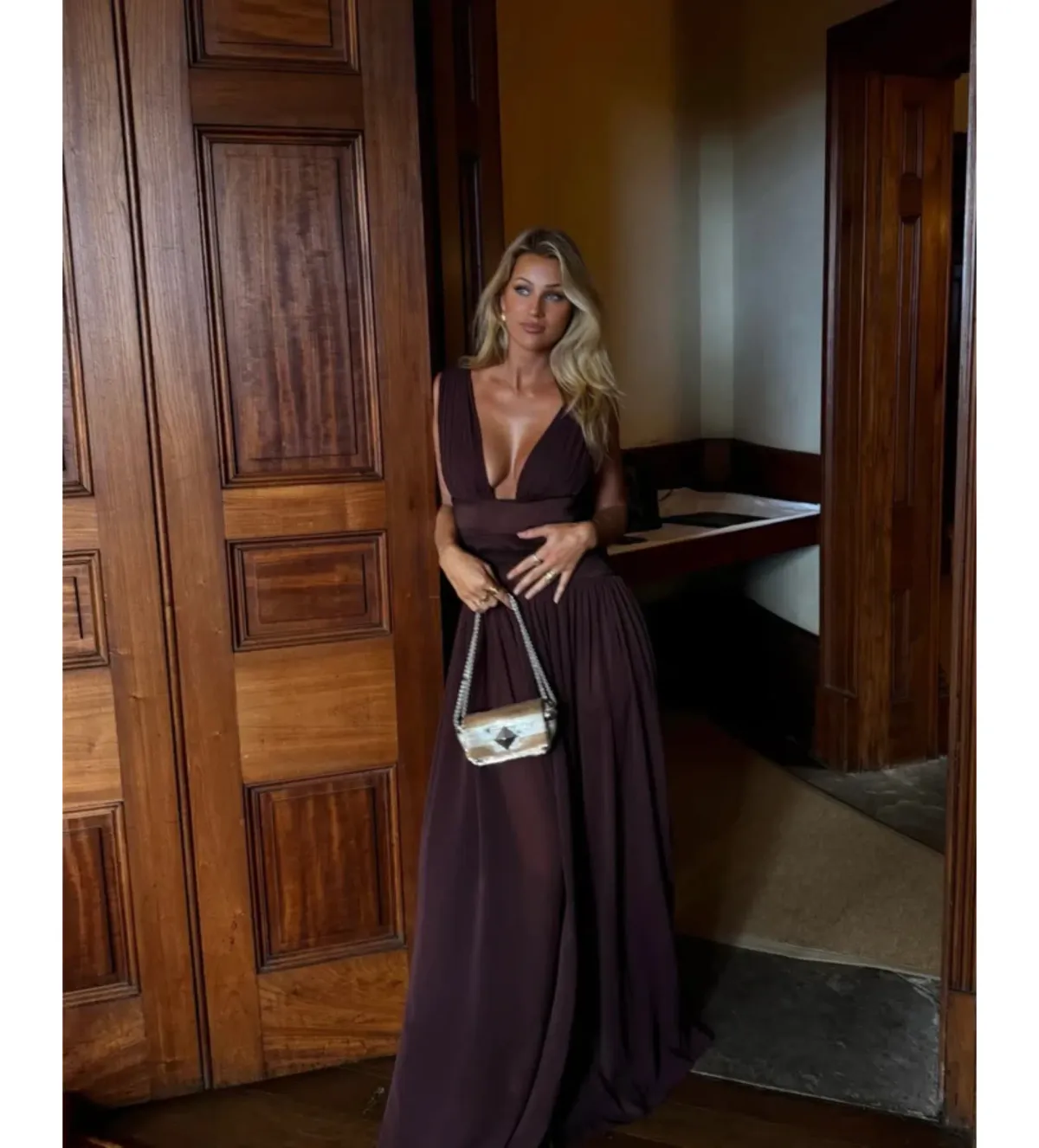 Arcina Ori Ramona Dress in Cacao Size S/AU8 - Image 1