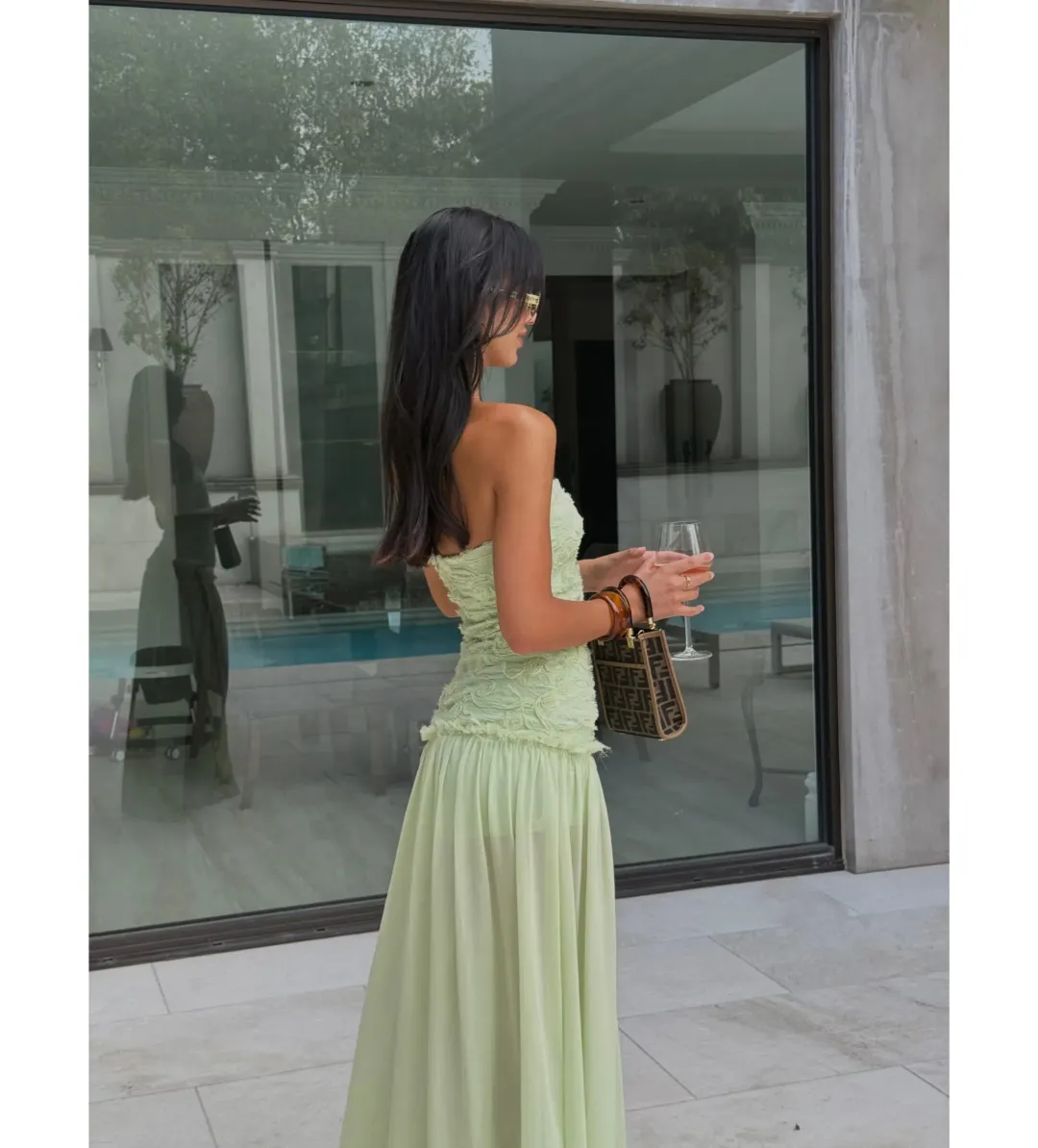 Jefre Sei Renata Dress in Mint Size M/AU10 for rent on The Volte - main image