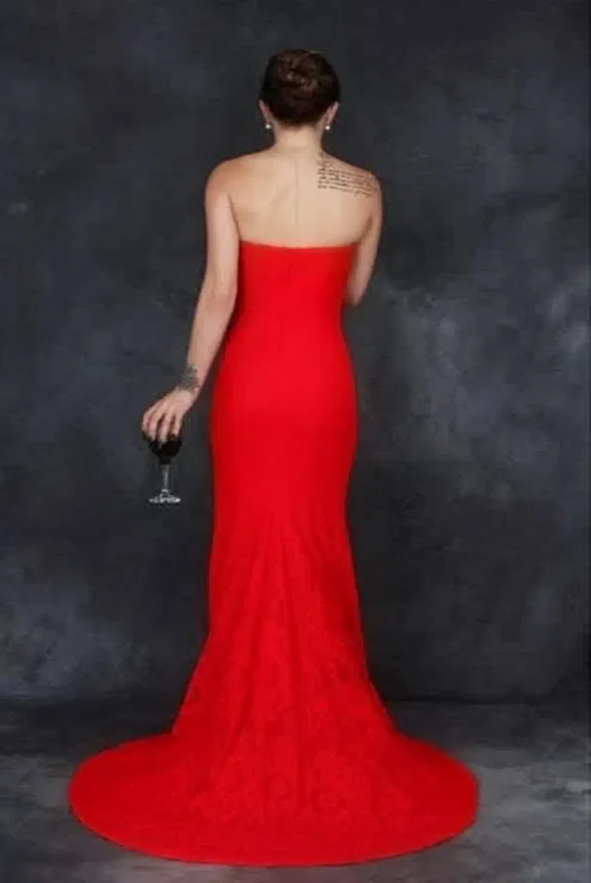 Bariano Red Gown – Size 6 - Image 2