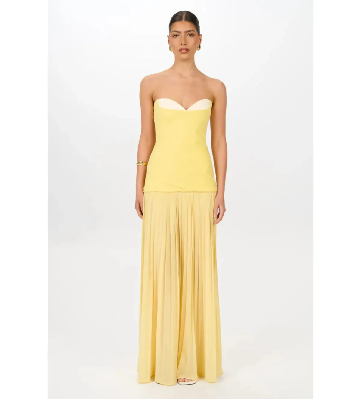 She is Olla Nicolette Dress in Canary Size L/AU12 - Image 2