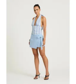 Benni Tiano Mini Dress in Blue Stripe Size AU8 for rent on The Volte - image 2