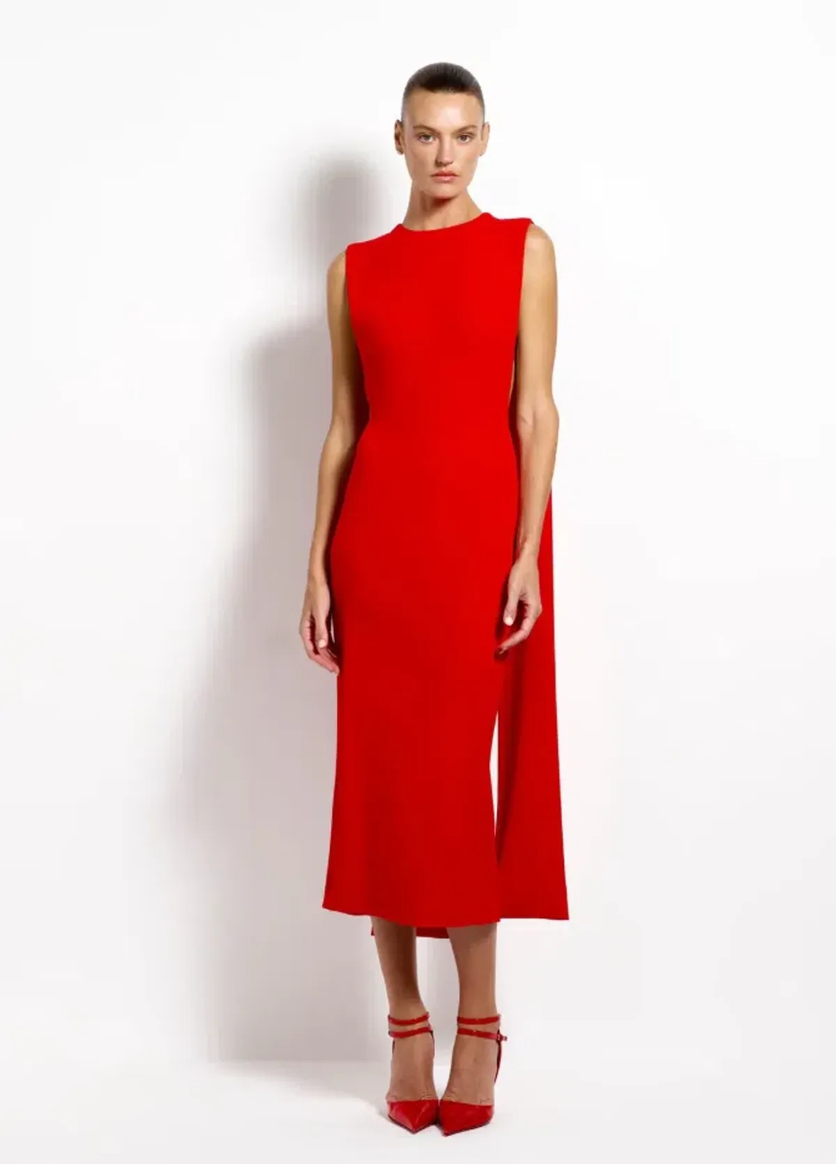 Effie Kats Kaya Midi - Cherry Red Size XS - Image 1