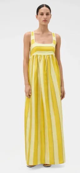 Oroton Slub Silk Stripe Sundress Size 10 for rent on The Volte - image 3