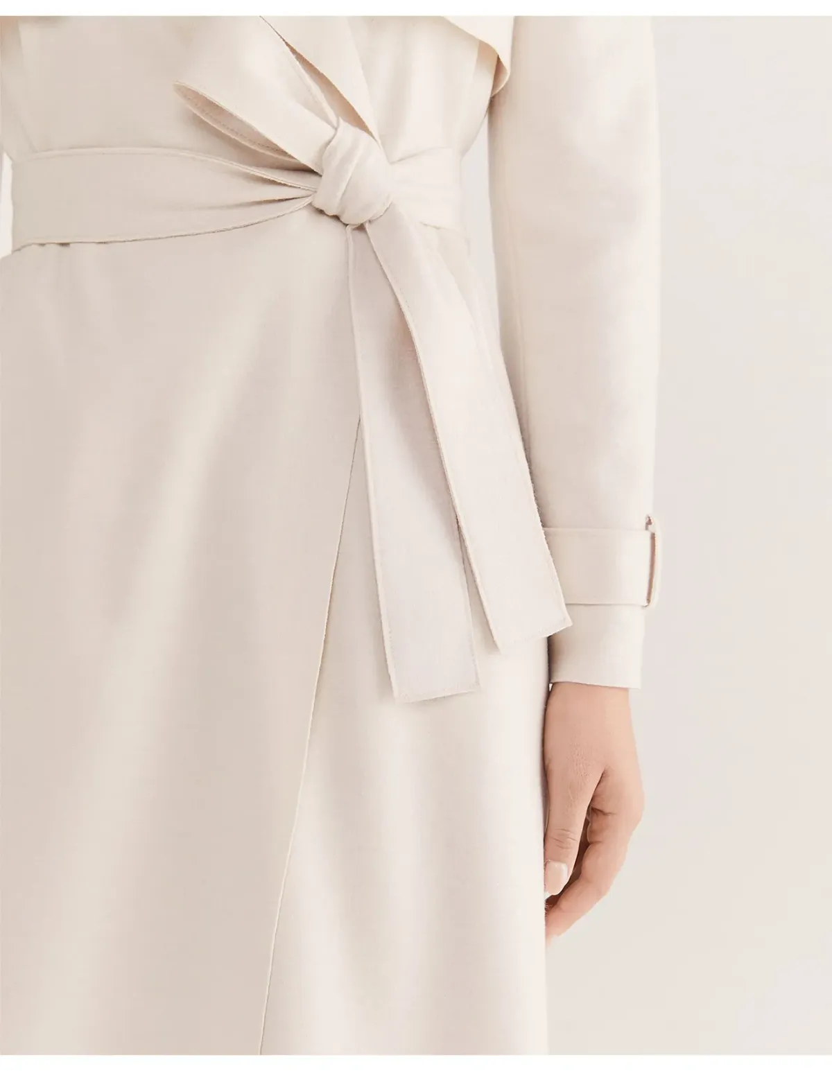 Saba Karla Longline Trench Coat Size 12 Soft Stone - Image 6
