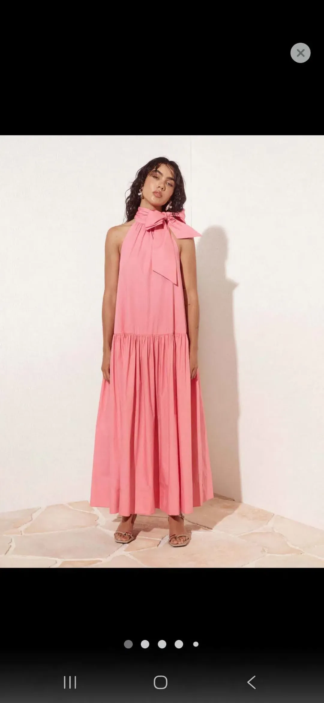 Sheike Imogen Maxi Dress Guava Size 10 for rent on The Volte - main image
