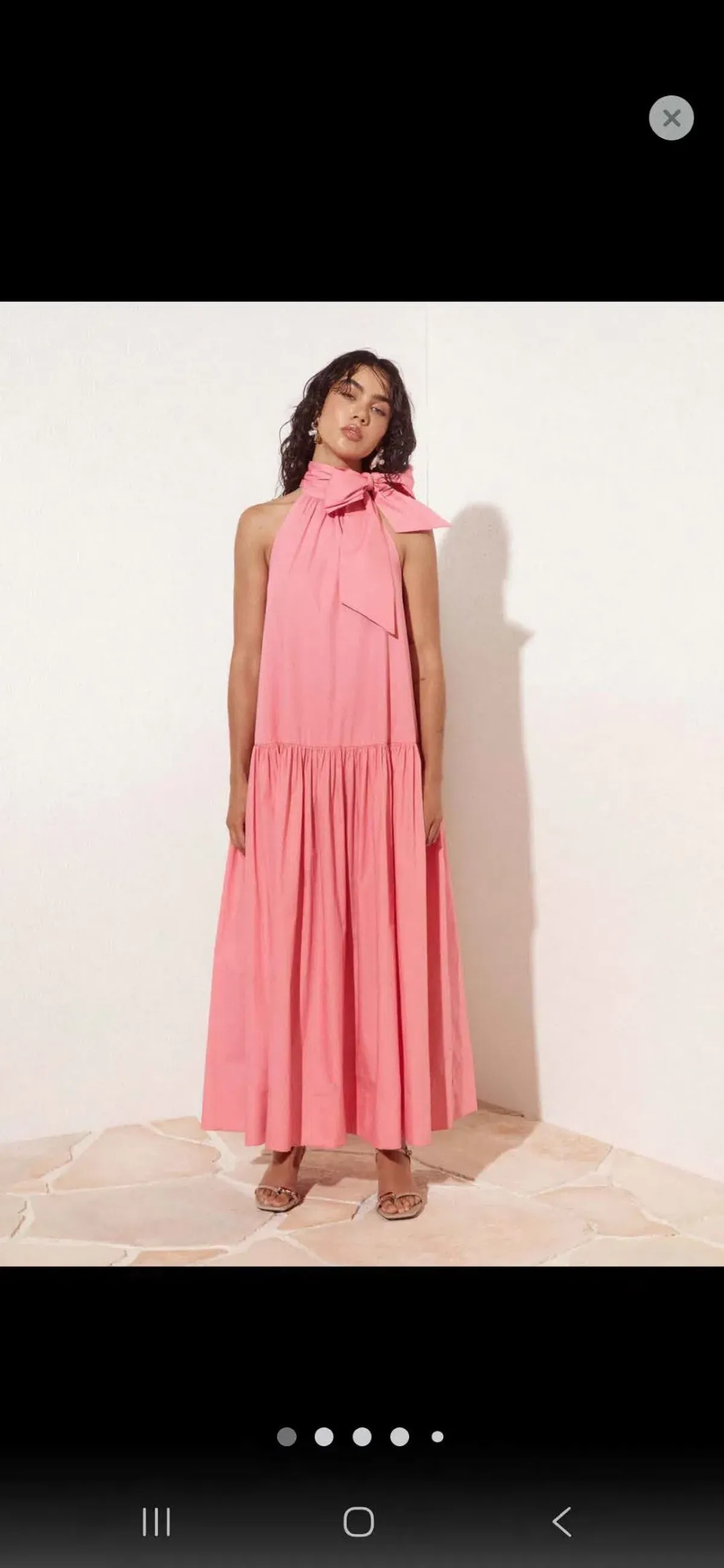 Sheike Imogen Maxi Dress Guava Size 10 for rent on The Volte - main image