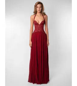 Fenity Gaia Dress in Red Size S for rent on The Volte - image 1