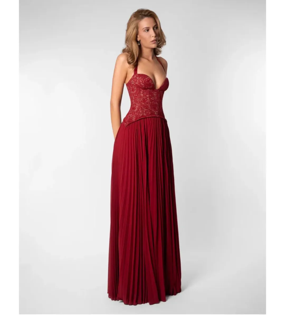 Fenity Gaia Dress in Red Size S for rent on The Volte - main image