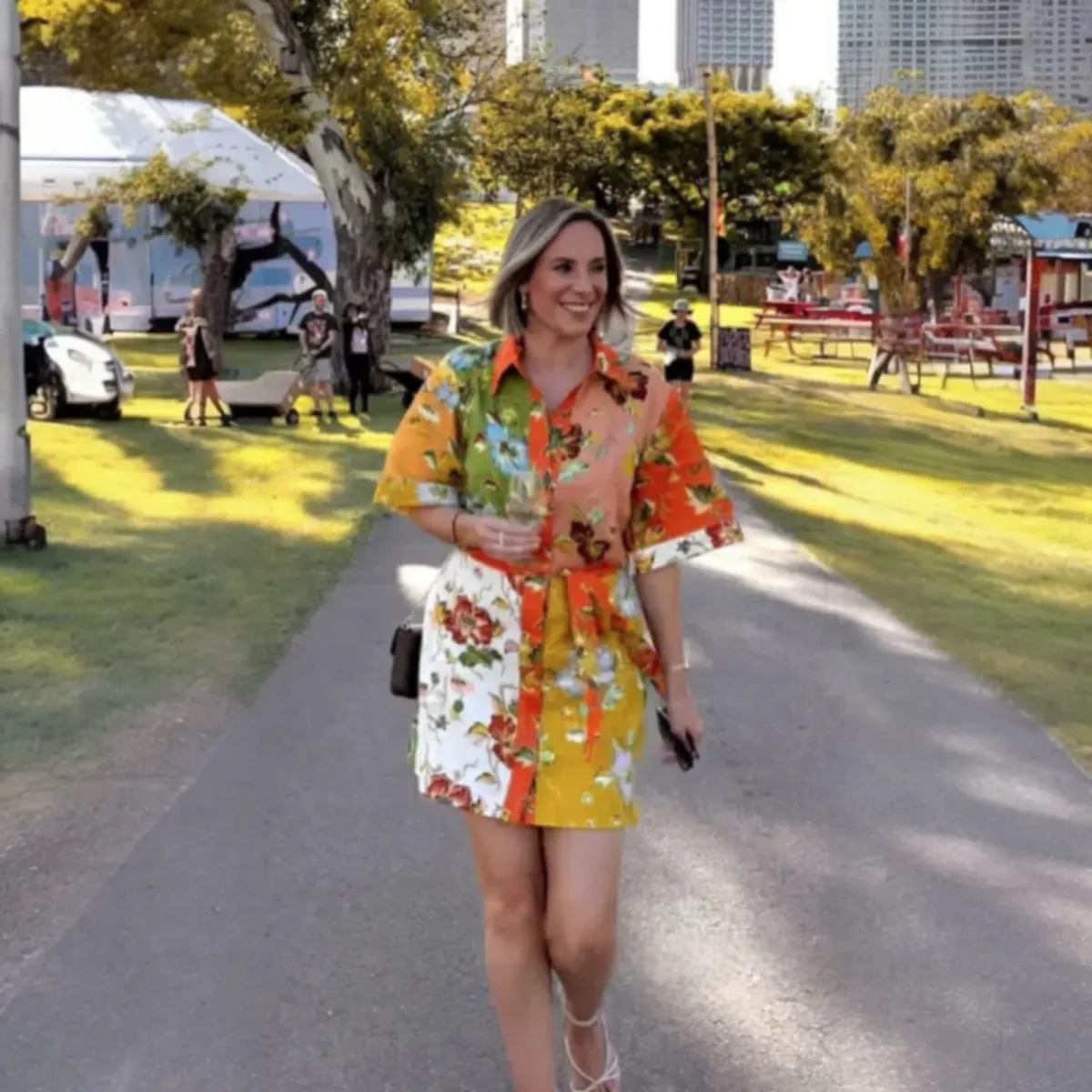 Alemais Hotel Lamu Spliced Shirtdress Size 8 - Image 3