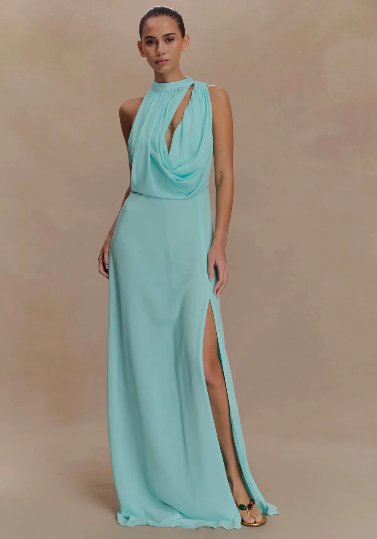 Meshki - Galia Cowl Neck Maxi Dress XS - Image 1