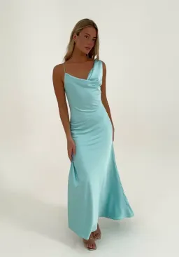 HNTR The Label Bianka Gown – Aqua sz 6 for rent on The Volte - image 4