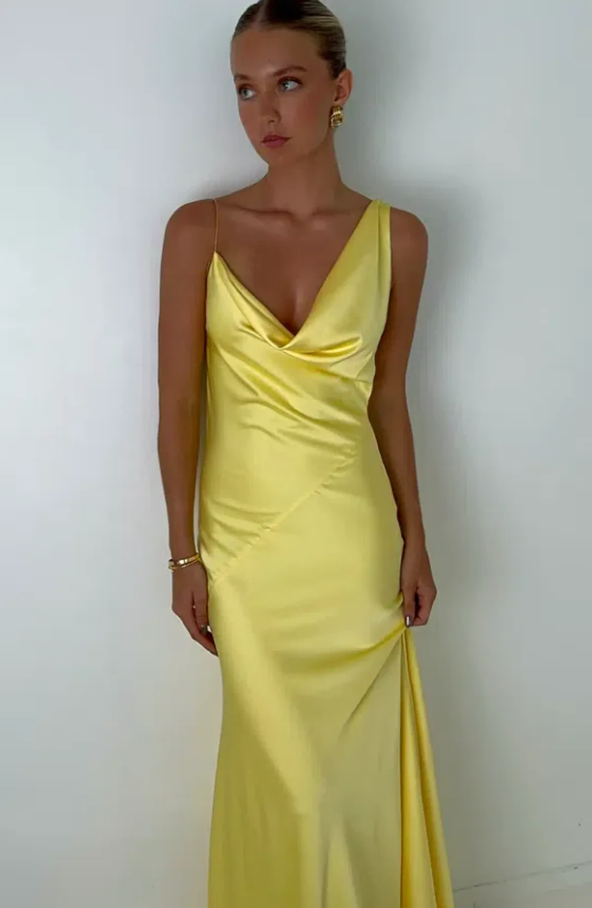 HNTR The Label Bianka Gown – Lemon sz 6 - Image 1