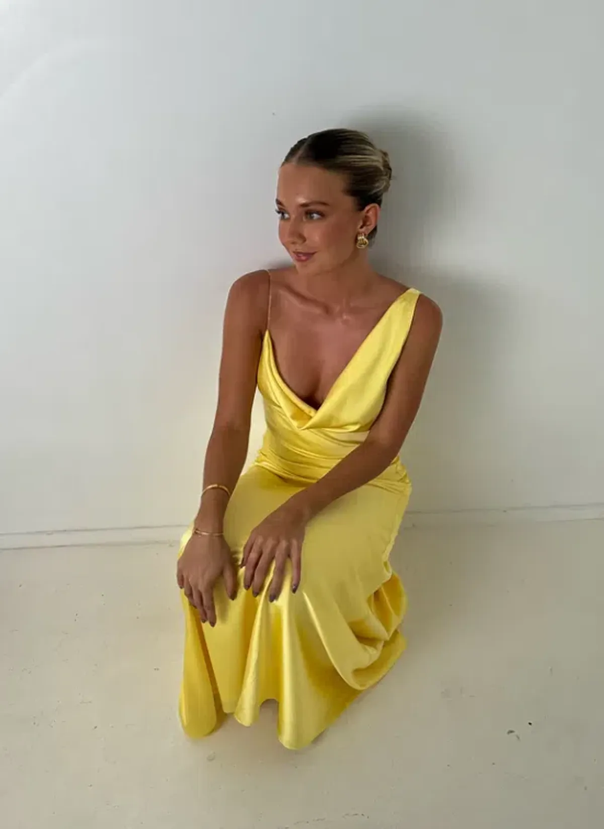 HNTR The Label Bianka Gown – Lemon sz 6 - Image 3