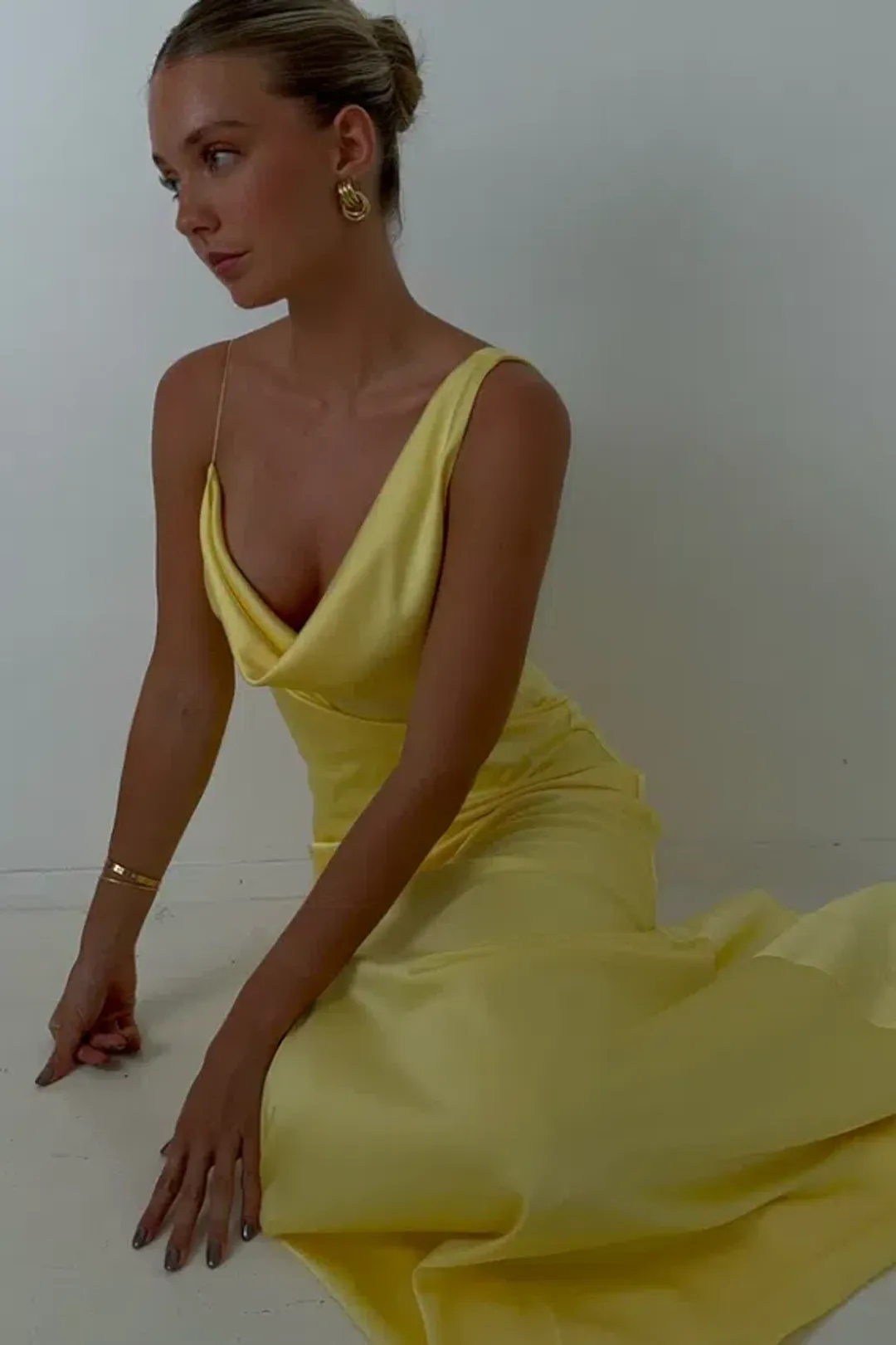 HNTR The Label Bianka Gown – Lemon sz 6 for rent on The Volte - main image