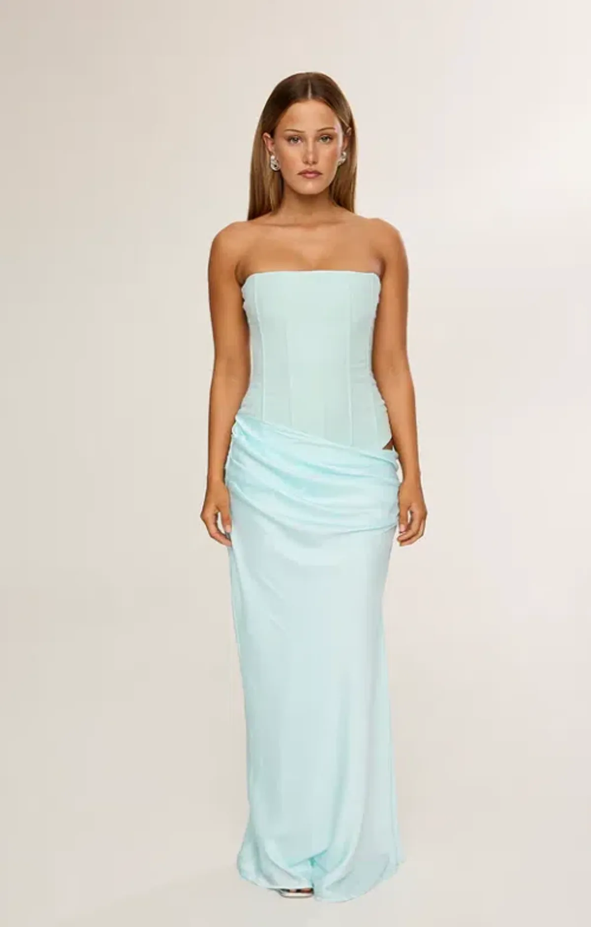 HNTR The Label Huxley Gown – Aqua sz 8 - Image 5