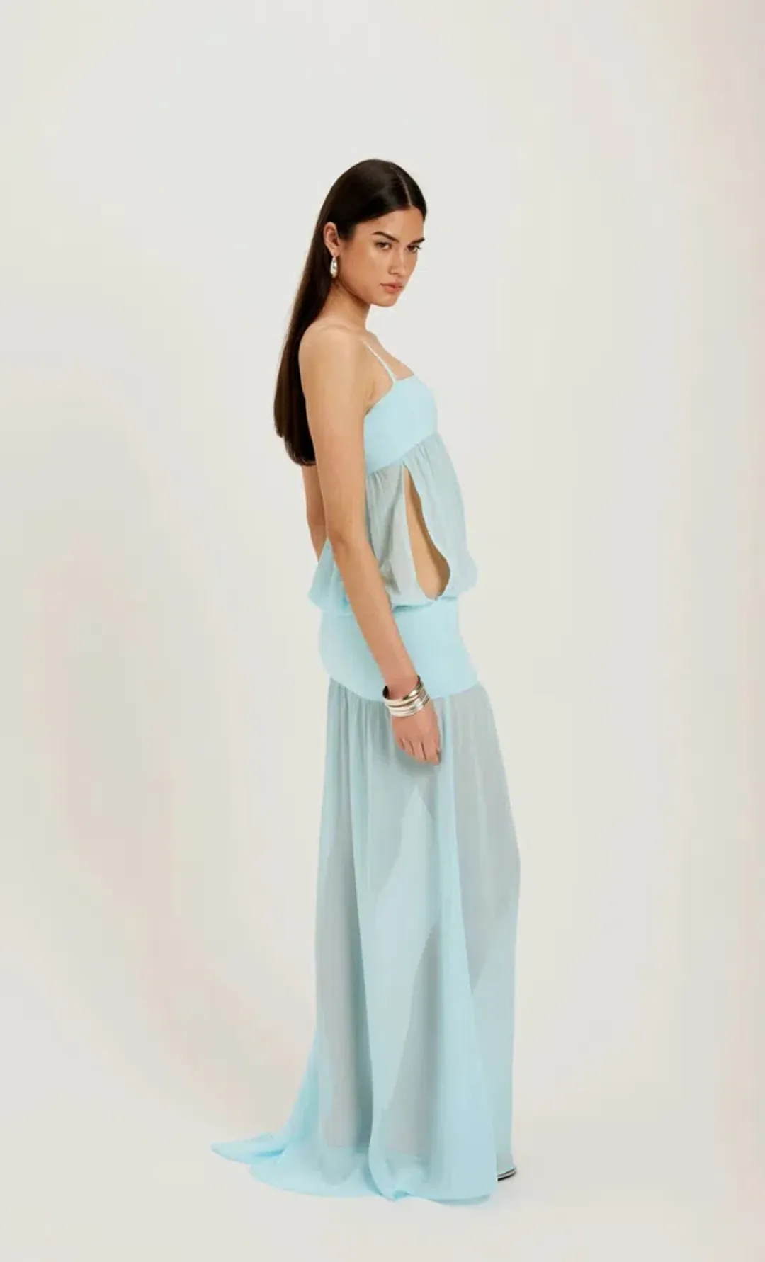 Ance Gria Romeo Dress Aqua Size S for rent on The Volte - main image