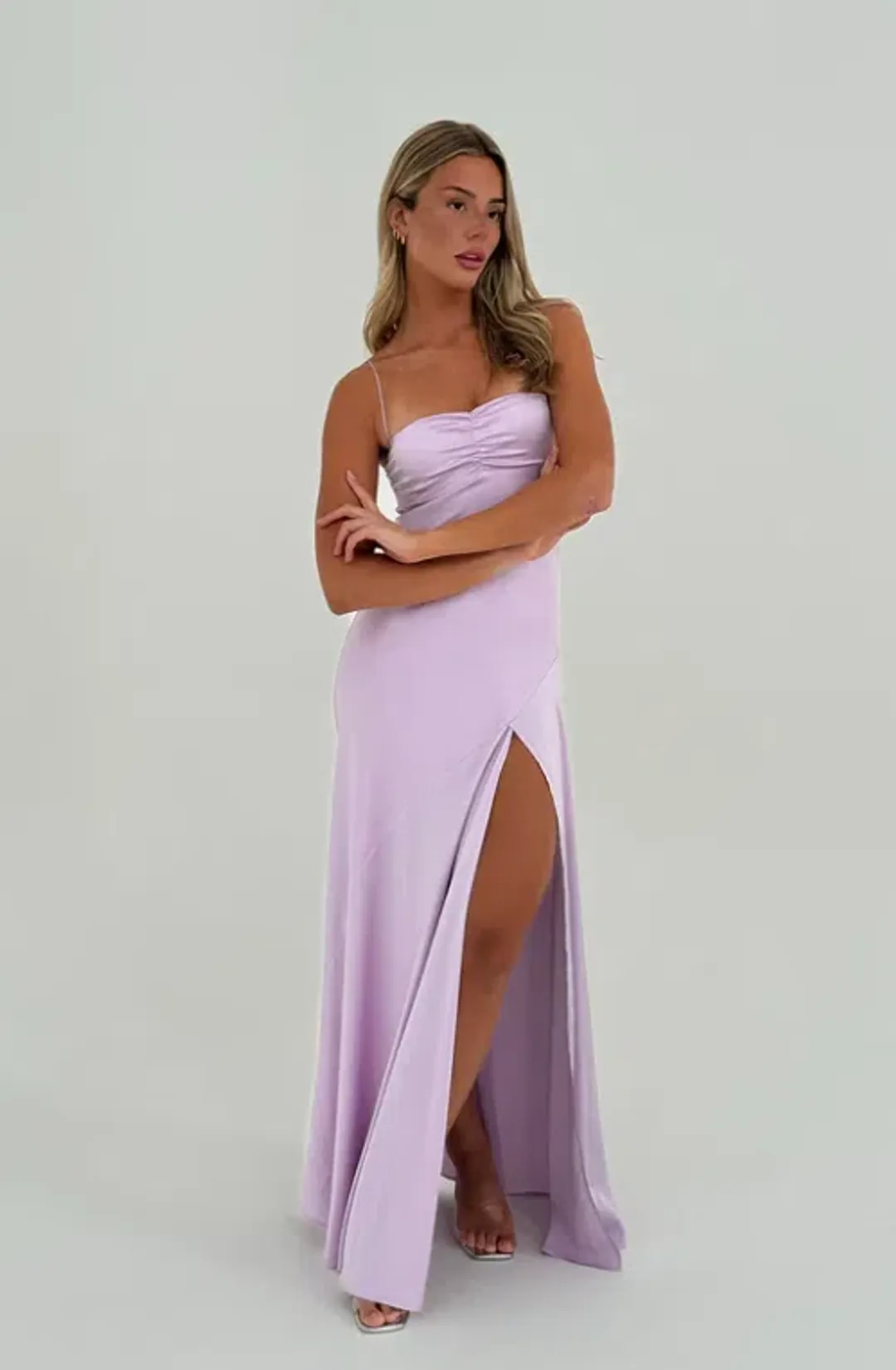 HNTR The Label Gaia Gown Lilac sz 6 for rent on The Volte - main image