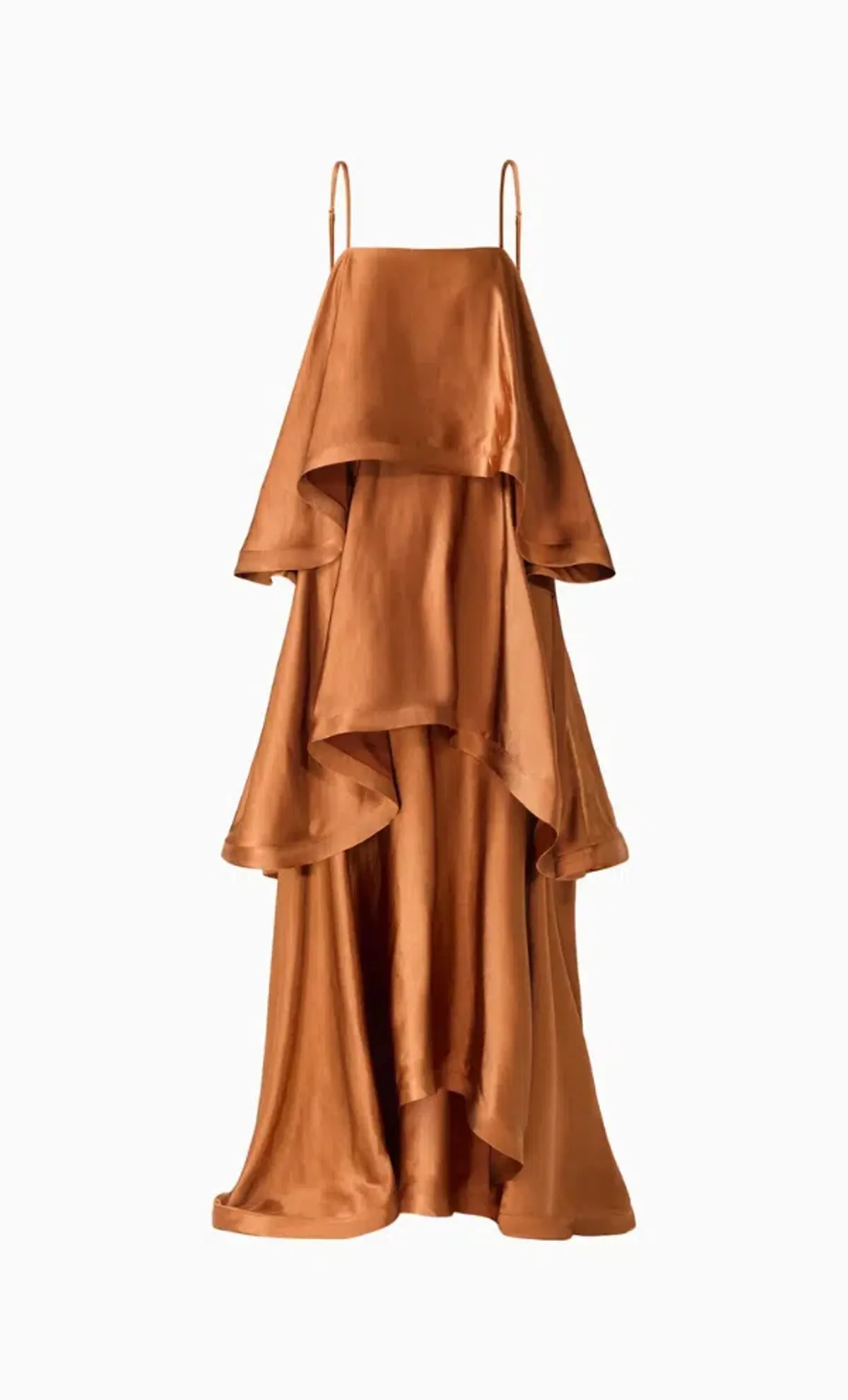 Elliatt Tilly Tiered Maxi Dress in Toffee Brown - Image 4