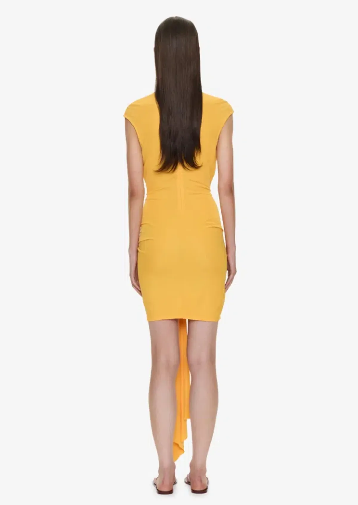 Christopher Esber Bezel Quartz Disconnect Short Sleeve Mini Dress Valencia Size 8 - Image 2