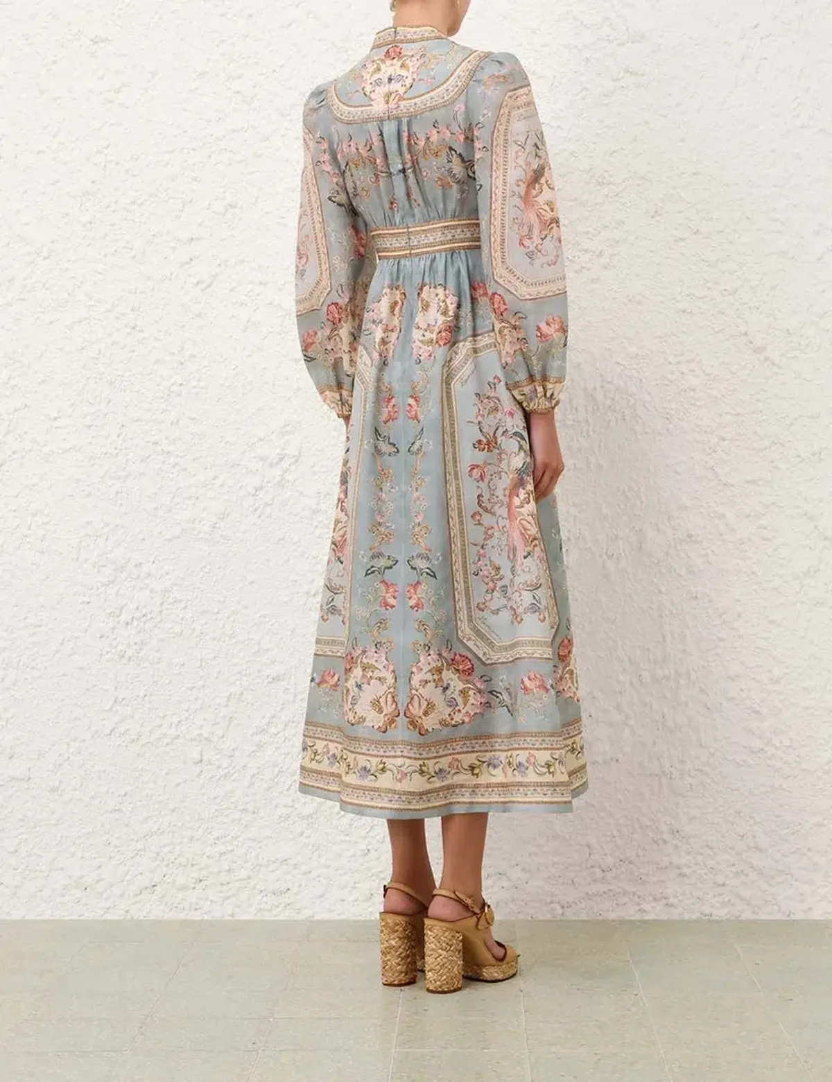 Zimmermann Roselight Plunge Midi Dress - size 1 - Image 3