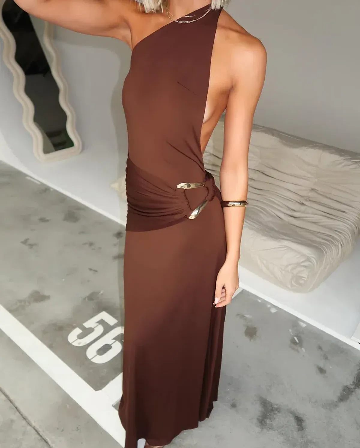 Ance Gria - Gaia Gown (Brown) Size Small - Image 2