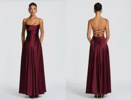 Adelina Maxi Dress - Cherry Lacquer (size S) for rent on The Volte - image 2