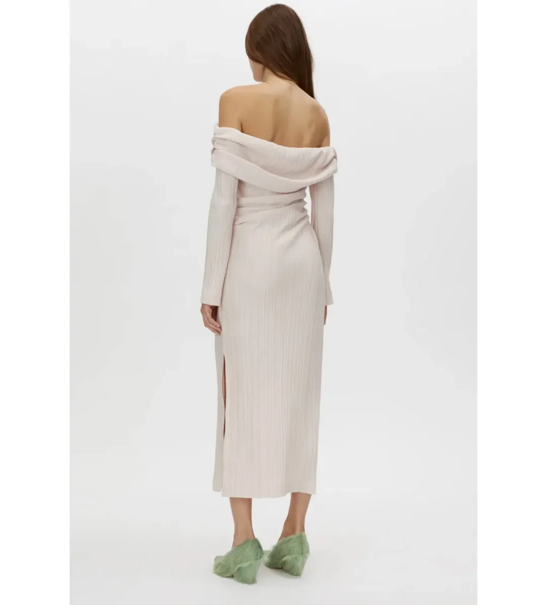 Camilla And Marc Shaw Off Shoulder Dress in Ice Pink Size AU10 for rent on The Volte - main image