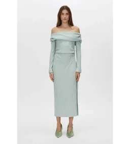 Camilla and Marc Shaw Strapless Midi Dress in Dusty Mint Size 8 for rent on The Volte - image 2