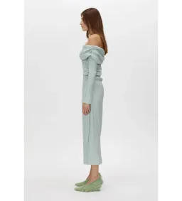 Camilla and Marc Shaw Strapless Midi Dress in Dusty Mint Size 8 for rent on The Volte - image 3