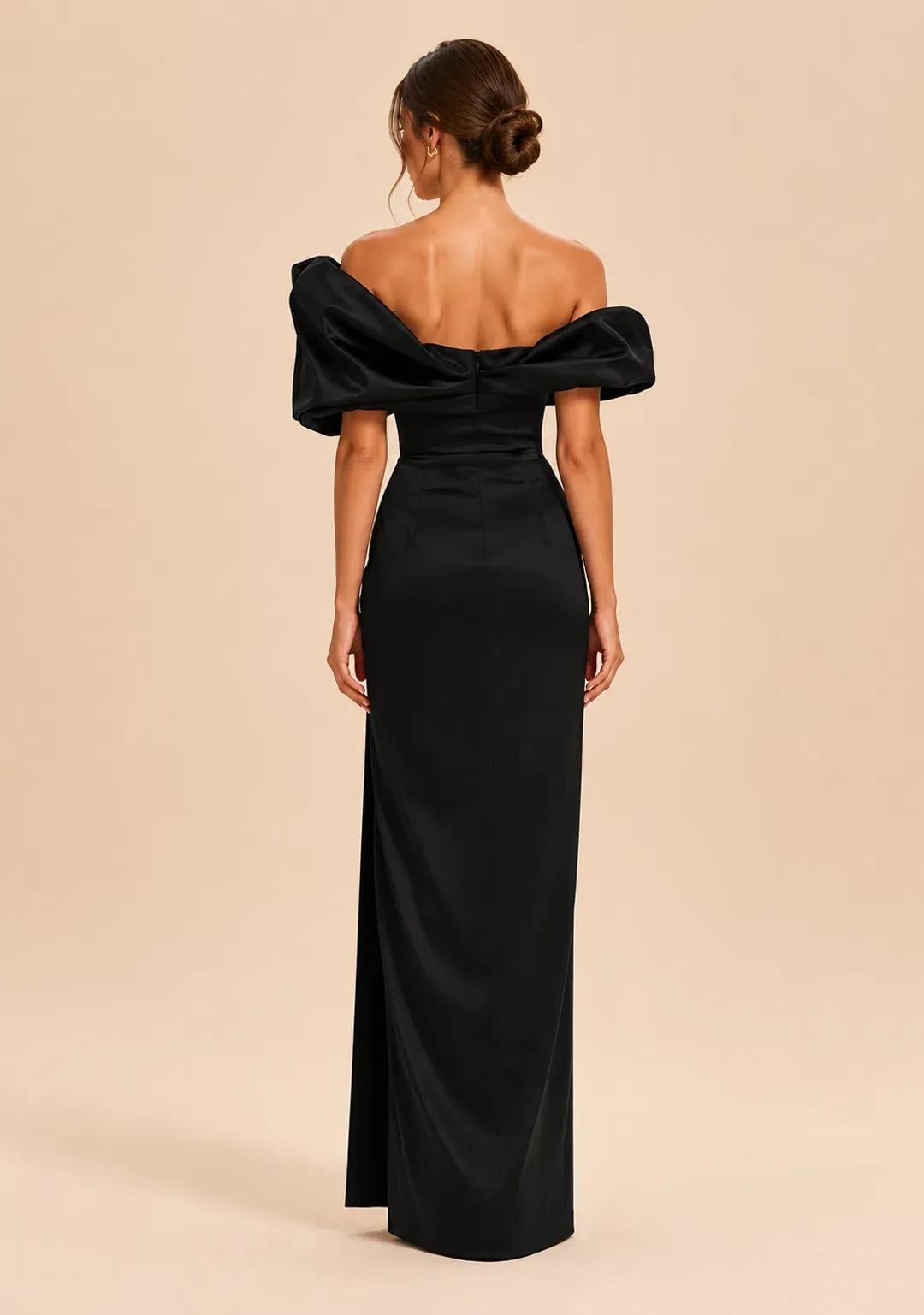 Rachel Gilbert Gia Gown in Black Size 1/AU8 for rent on The Volte - main image