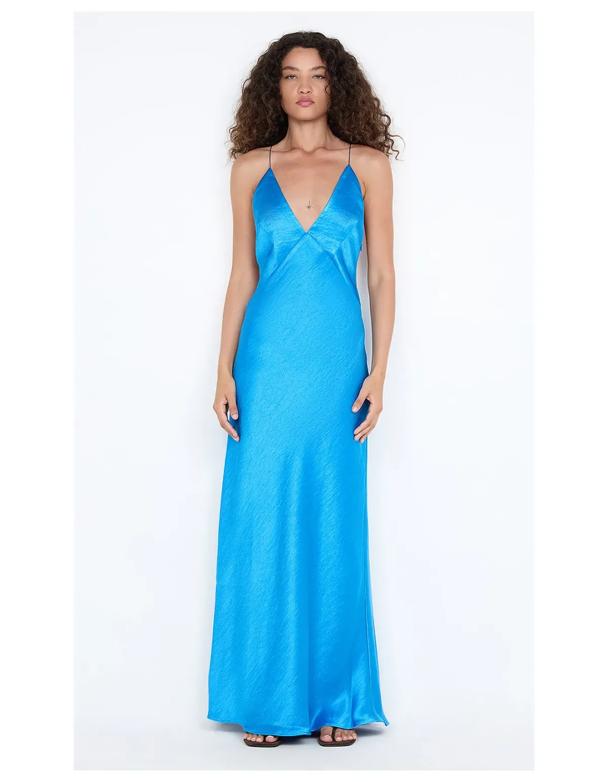 Bec + Bridge Ariahn Maxi Dress Size 6 AU Mid Blue for rent on The Volte - main image