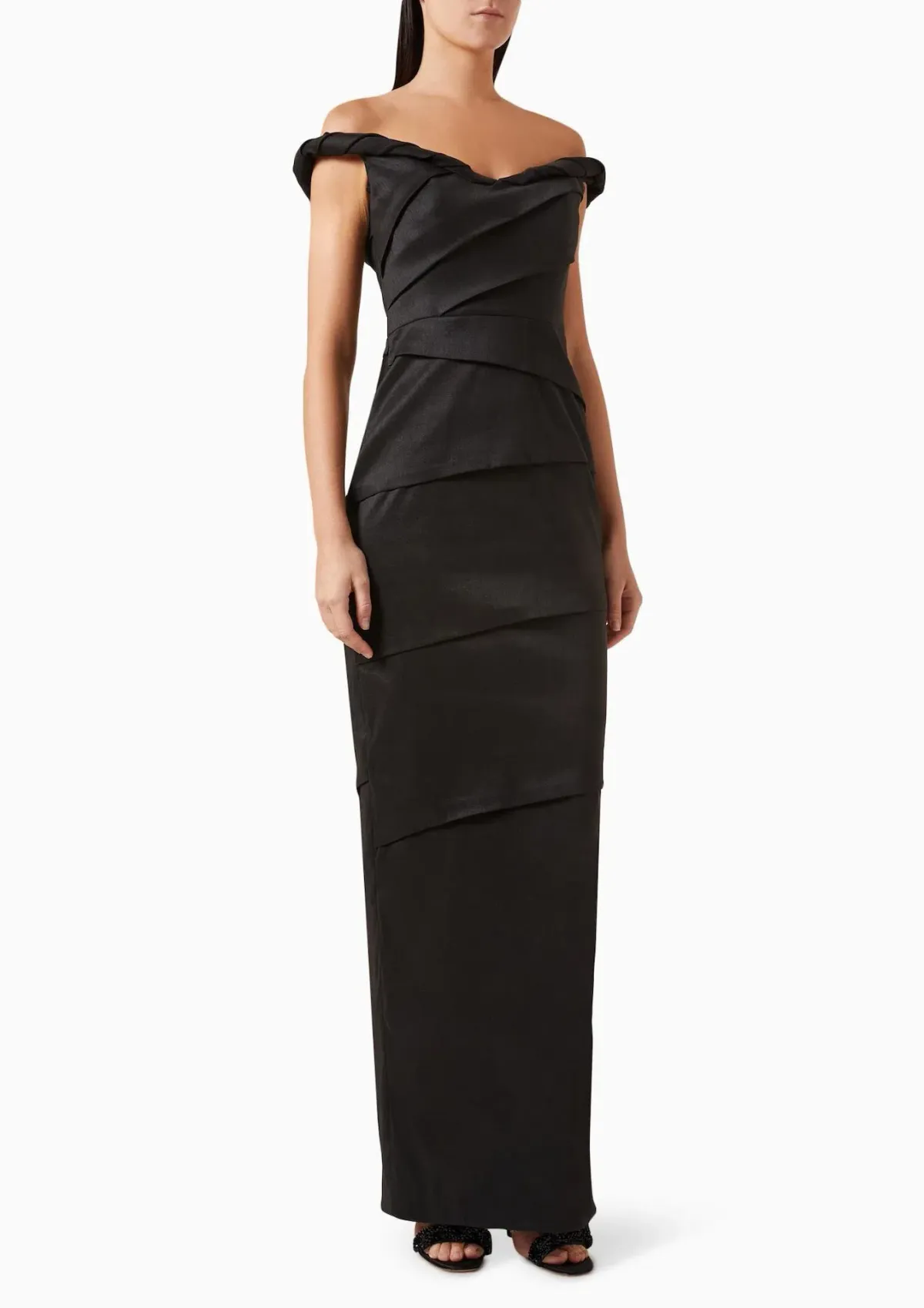 Rachel Gilbert Asha Taffeta Gown in Black Size 2 / AU 10 - Image 1
