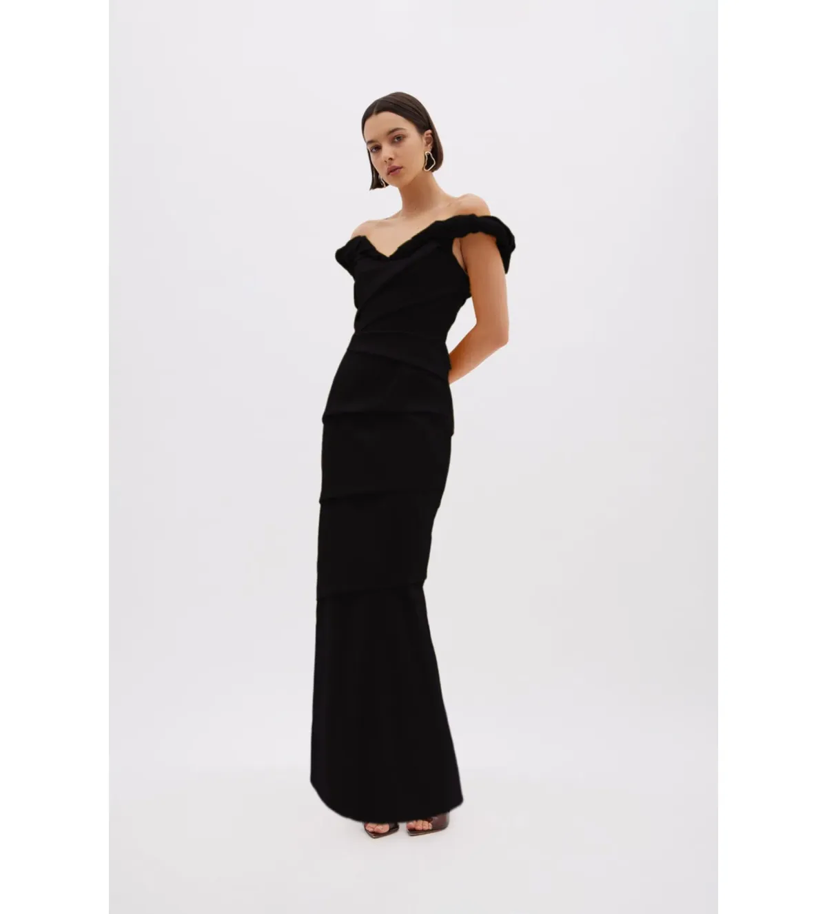 Rachel Gilbert Asha Taffeta Gown in Black Size 2/AU10 - Image 2