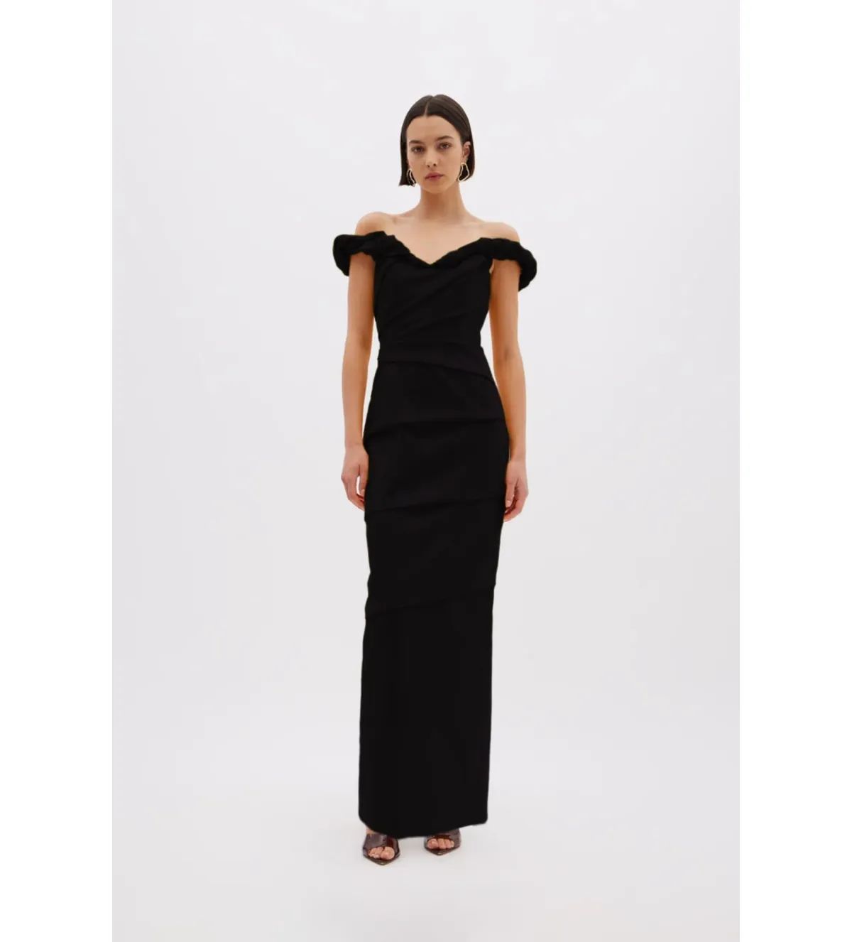 Rachel Gilbert Asha Taffeta Gown in Black Size 2/AU10 - Image 1