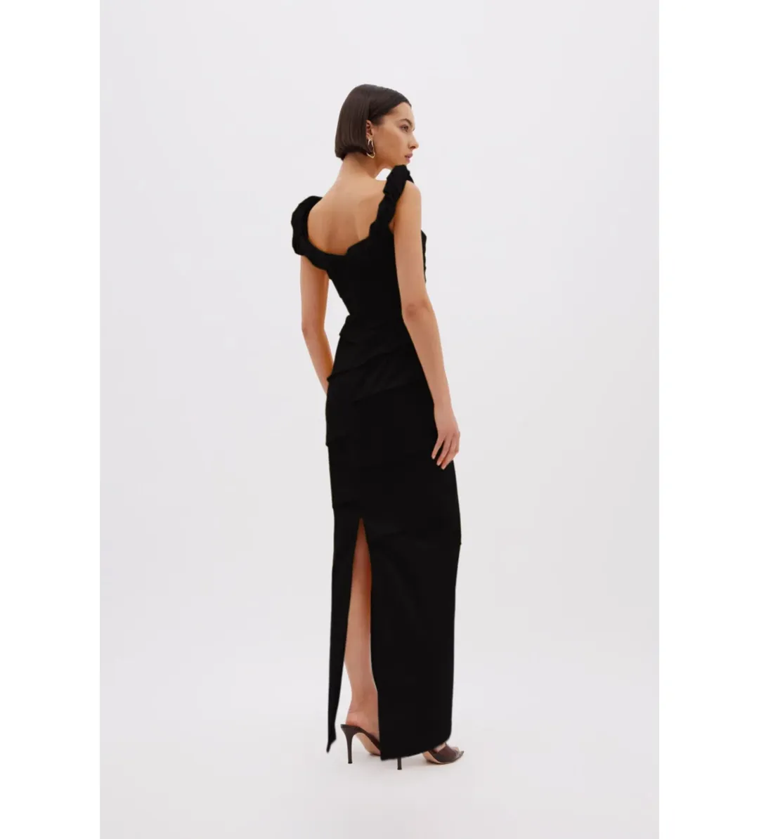 Rachel Gilbert Asha Taffeta Gown in Black Size 2/AU10 for rent on The Volte - main image