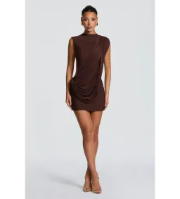 Baby Boo Mireya Mini Dress Plum Brown Size XS / AU 6 for rent on The Volte - image 1