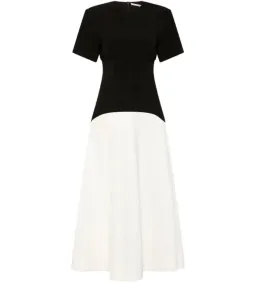 Rachel Gilbert Dover Midi Dress Black/White Size 2/AU 10 for rent on The Volte - image 2