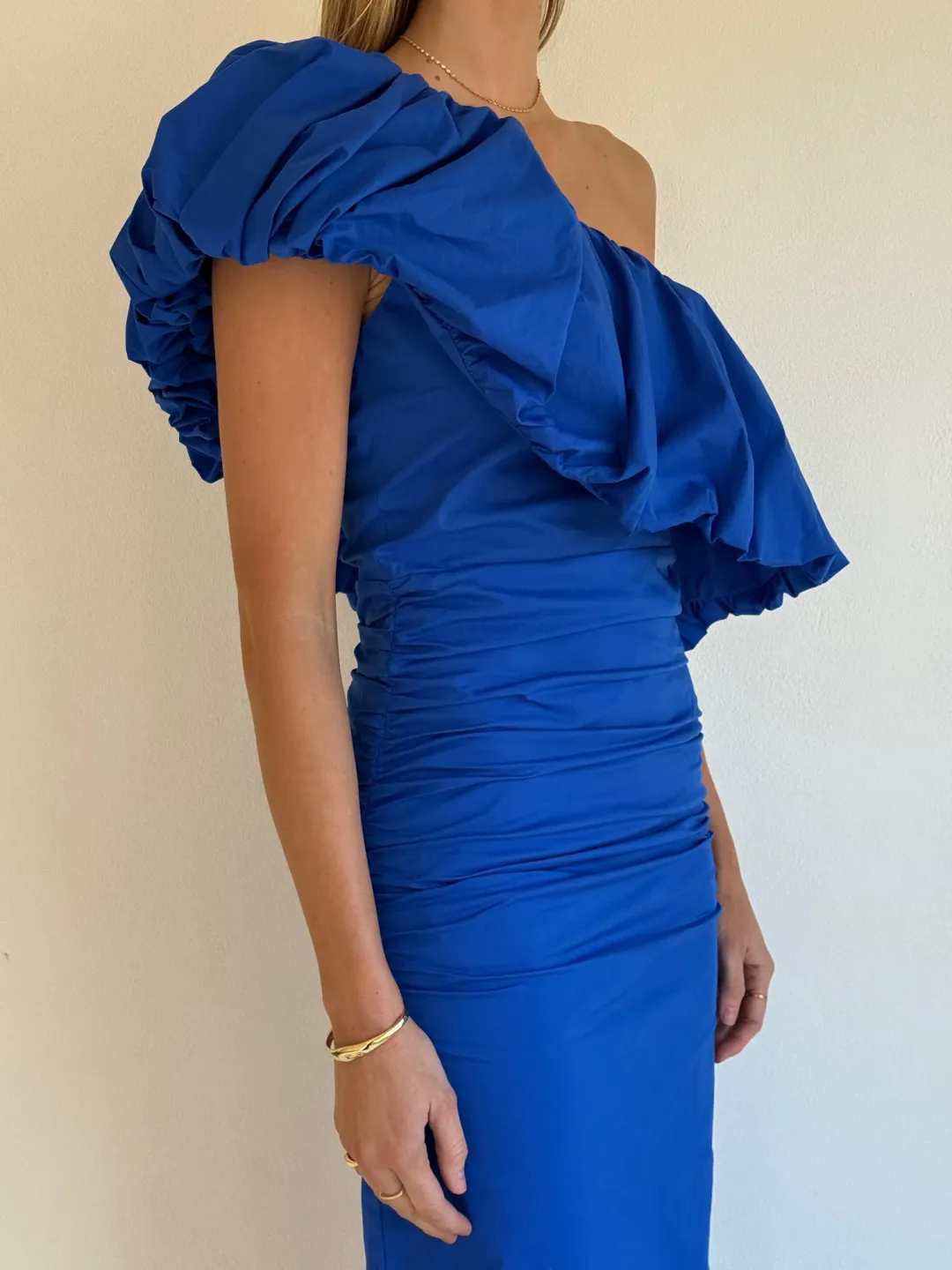 By Nicola Maya Maxi Dress Gown In Cobalt | Size AU 6 for rent on The Volte - main image