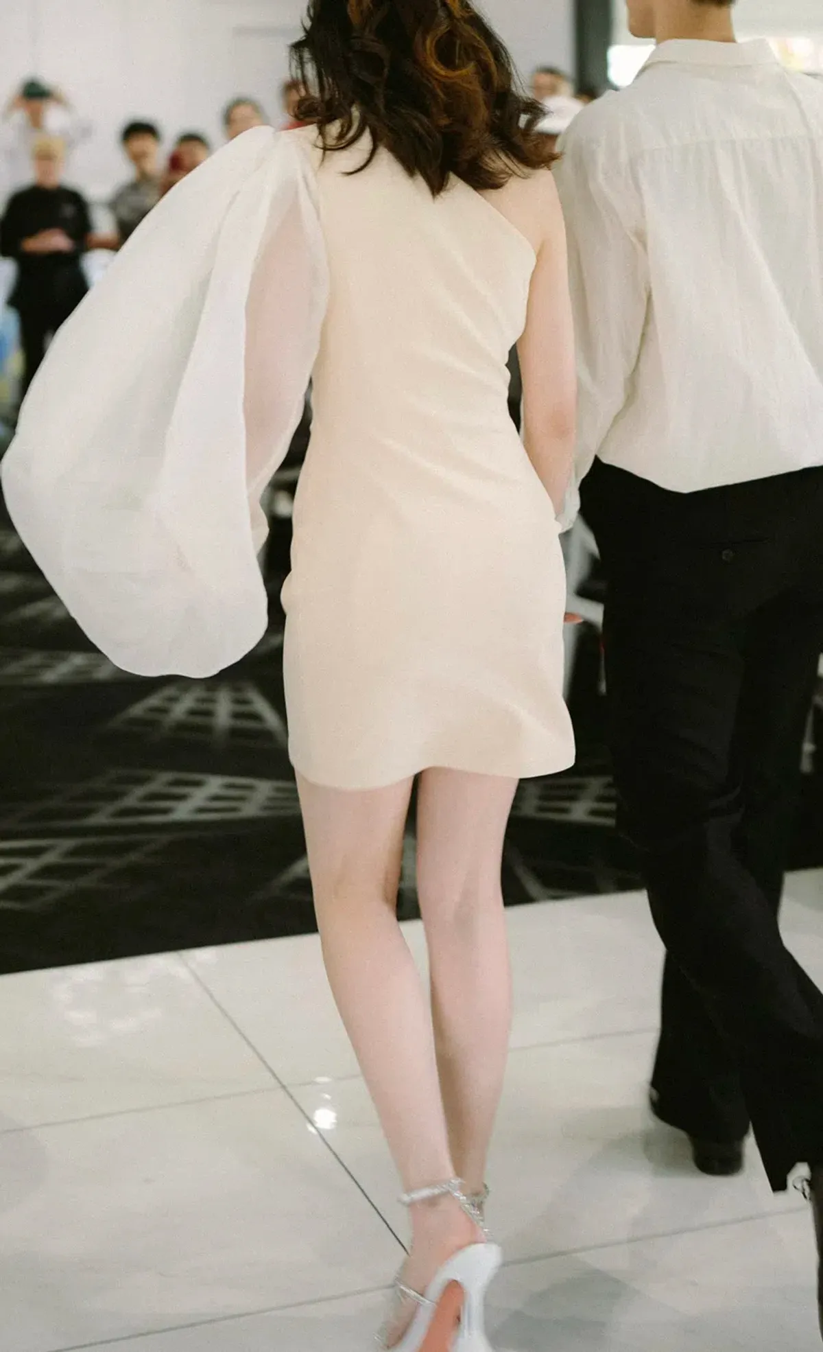 Solace London Iona Mini Dress Ivory Size S - Image 2