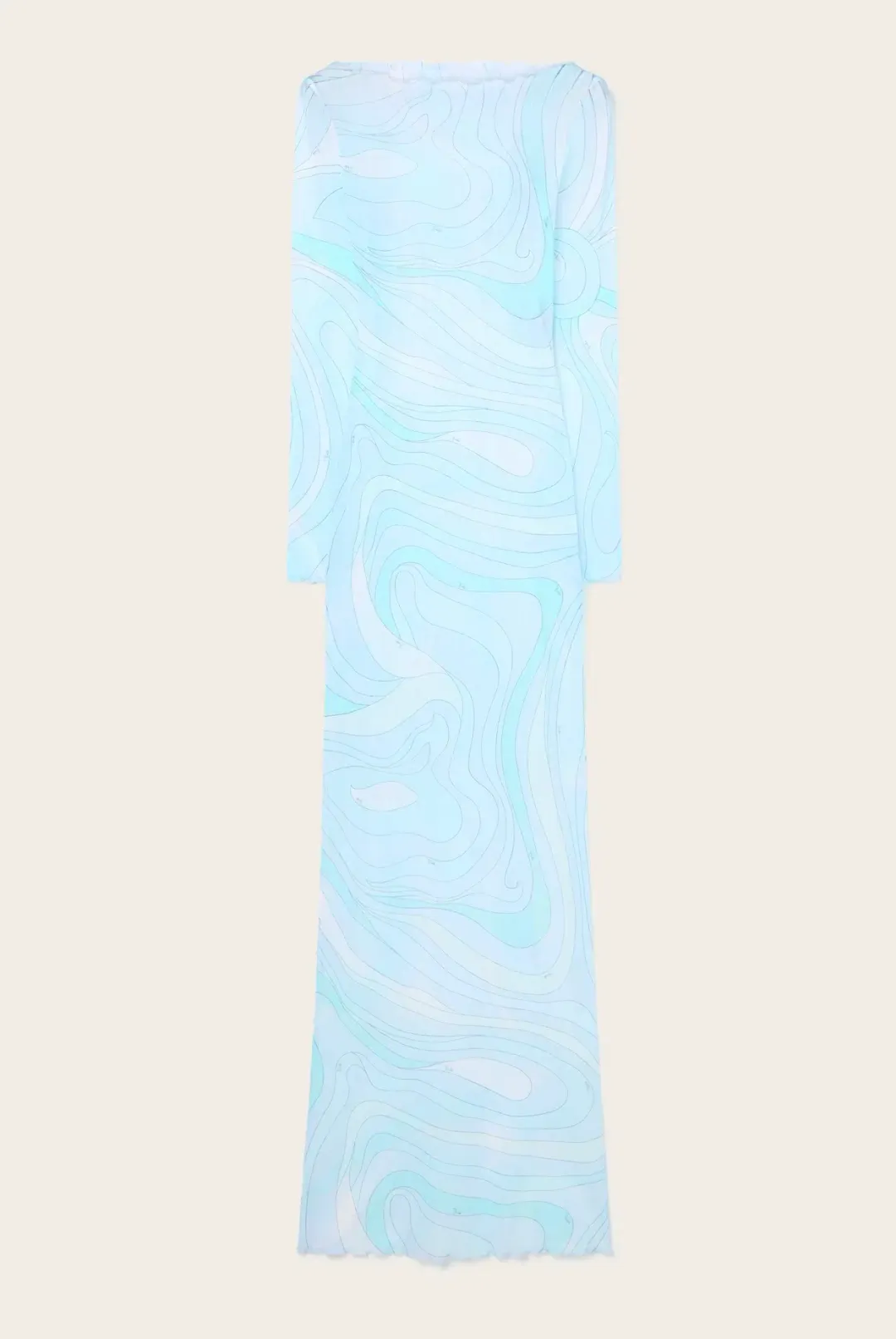 Pucci Marmo Print Tulle Long Dress Size 6 for rent on The Volte - main image