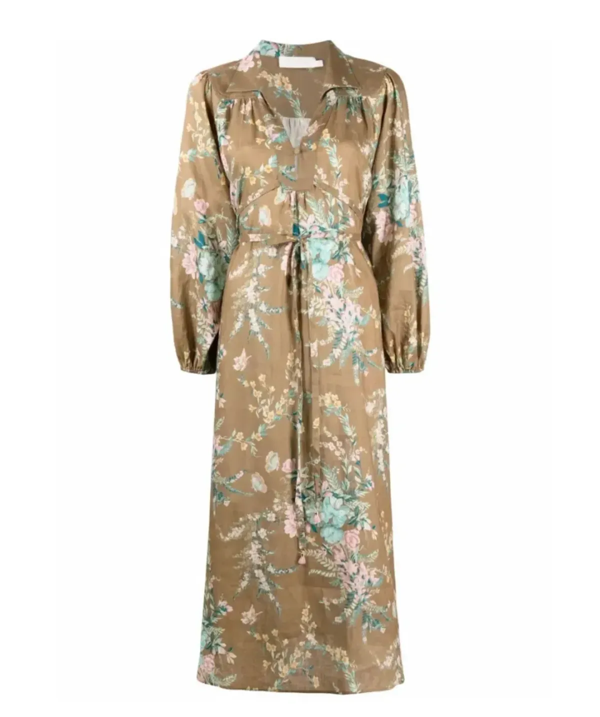 ZIMMERMANN CASSIA WRAP TIE MIDI DRESS SIZE 1/ AU10 - Image 8