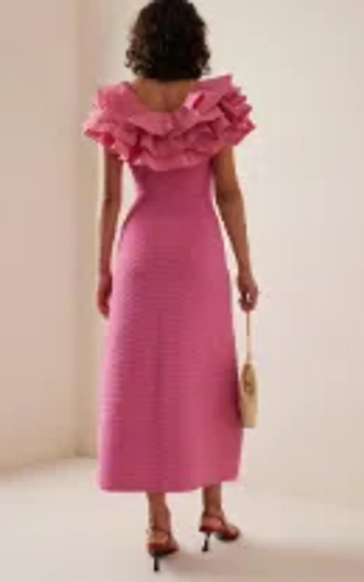 Aje Transcendent Midi Pink Size 10 - Image 3