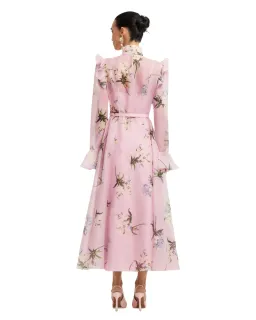 Leo Lin Katrina Butterfly Sleeve Midi Dress Size 14 for rent on The Volte - image 3